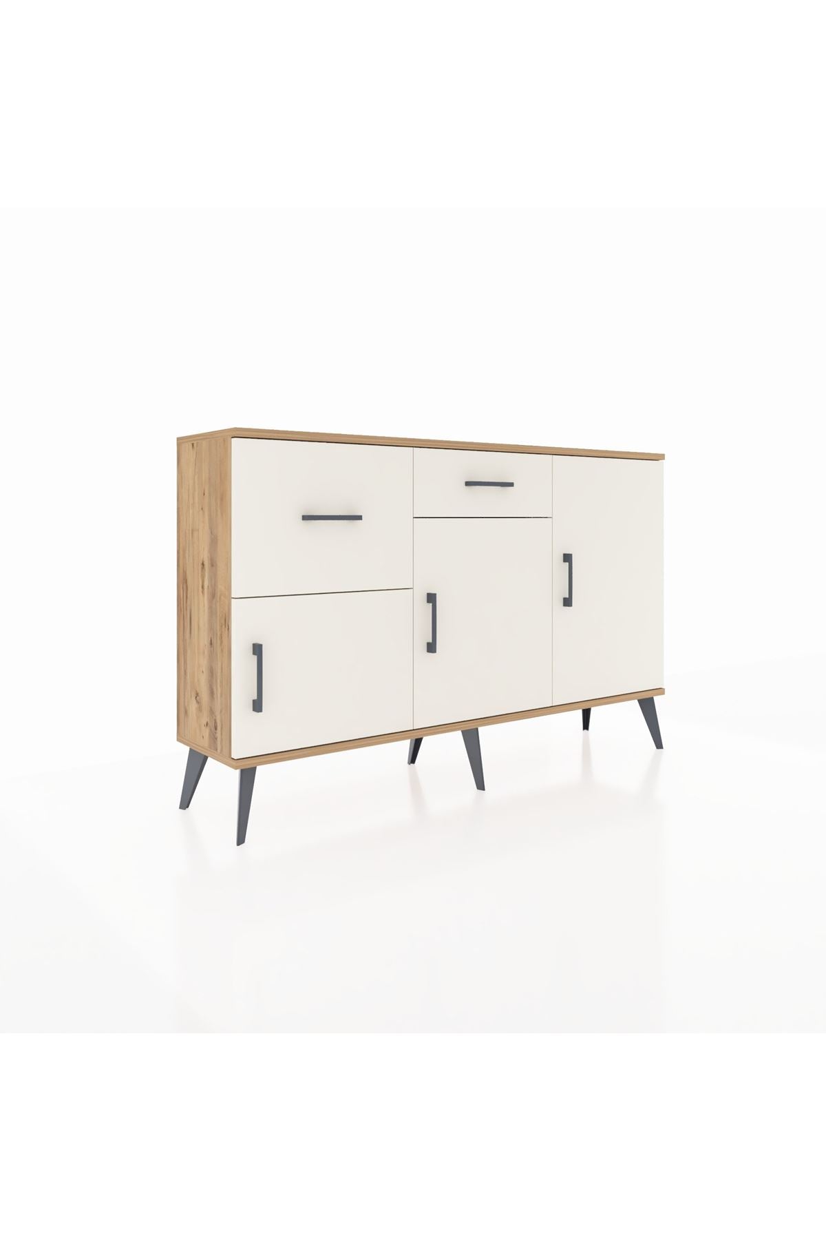 Arges Konsol 3 Raflı 2 Çekmeceli 3 Kapaklı 132x30x83 - S144M009V22A
