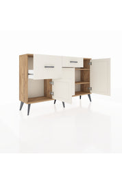 Arges Konsol 3 Raflı 2 Çekmeceli 3 Kapaklı 132x30x83 - S144M009V22A