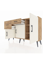 Arges Konsol 3 Raflı 2 Çekmeceli 3 Kapaklı 132x30x83 - S144M009V24A
