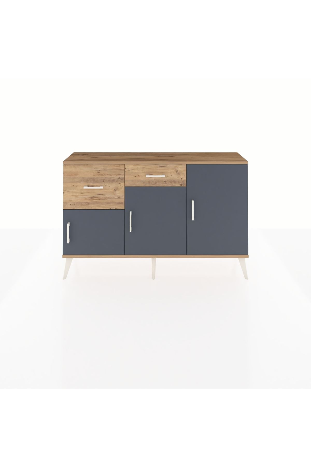 Arges Konsol 3 Raflı 2 Çekmeceli 3 Kapaklı 132x30x83 - S144M009V27A