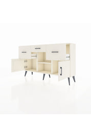 Arges Konsol Tek Raflı 3 Çekmeceli 3 Kapaklı 132x30x83 - S144M010V04A