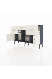 Arges Konsol Tek Raflı 3 Çekmeceli 3 Kapaklı 132x30x83 - S144M010V13A