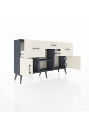 Arges Konsol Tek Raflı 3 Çekmeceli 3 Kapaklı 132x30x83 - S144M010V13A