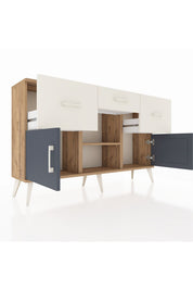 Arges Konsol Tek Raflı 3 Çekmeceli 3 Kapaklı 132x30x83 - S144M010V25A