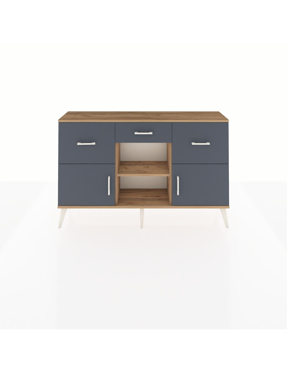 Arges Konsol Tek Raflı 3 Çekmeceli 3 Kapaklı 132x30x83 - S144M010V26A