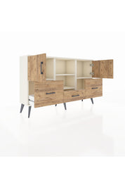 Arges Konsol 4 Raflı 3 Çekmeceli 3 Kapaklı 132x30x83 - S144M011V03A