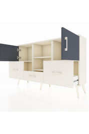 Arges Konsol 4 Raflı 3 Çekmeceli 3 Kapaklı 132x30x83 - S144M011V07A