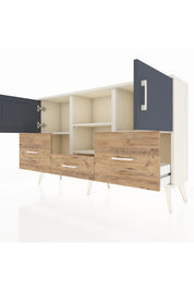 Arges Konsol 4 Raflı 3 Çekmeceli 3 Kapaklı 132x30x83 - S144M011V09A