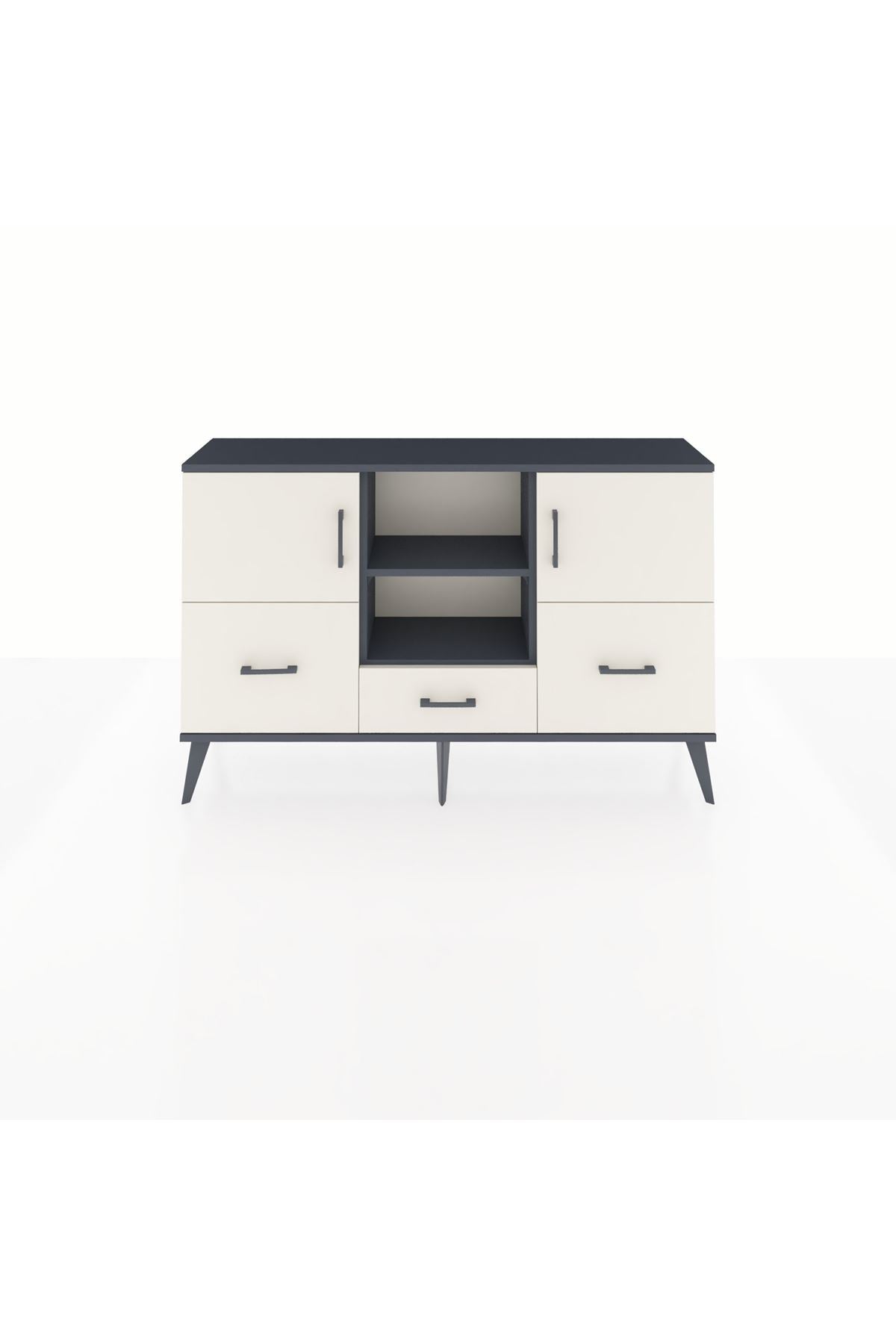 Arges Konsol 4 Raflı 3 Çekmeceli 3 Kapaklı 132x30x83 - S144M011V13A