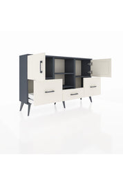 Arges Konsol 4 Raflı 3 Çekmeceli 3 Kapaklı 132x30x83 - S144M011V13A