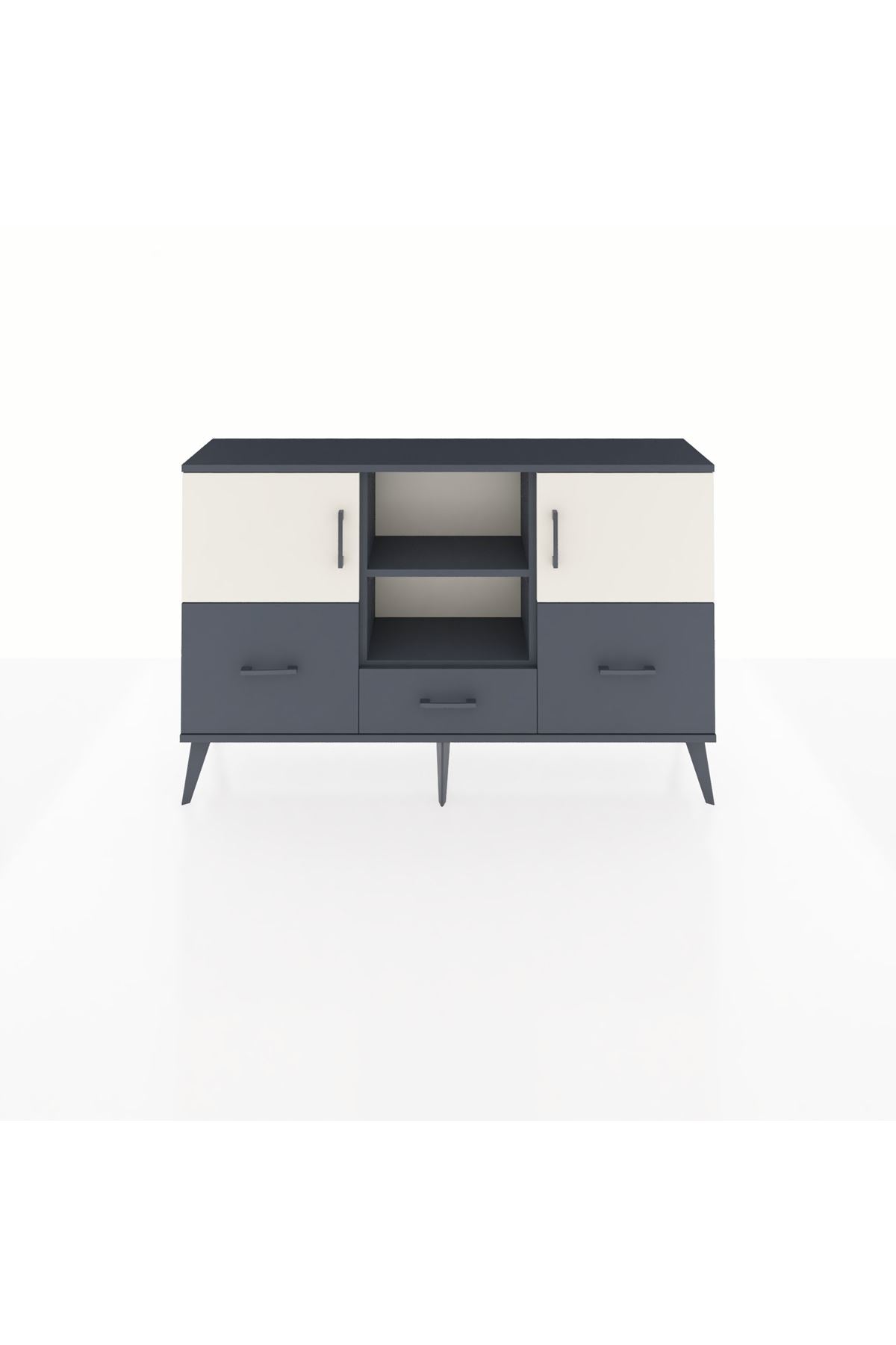 Arges Konsol 4 Raflı 3 Çekmeceli 3 Kapaklı 132x30x83 - S144M011V14A