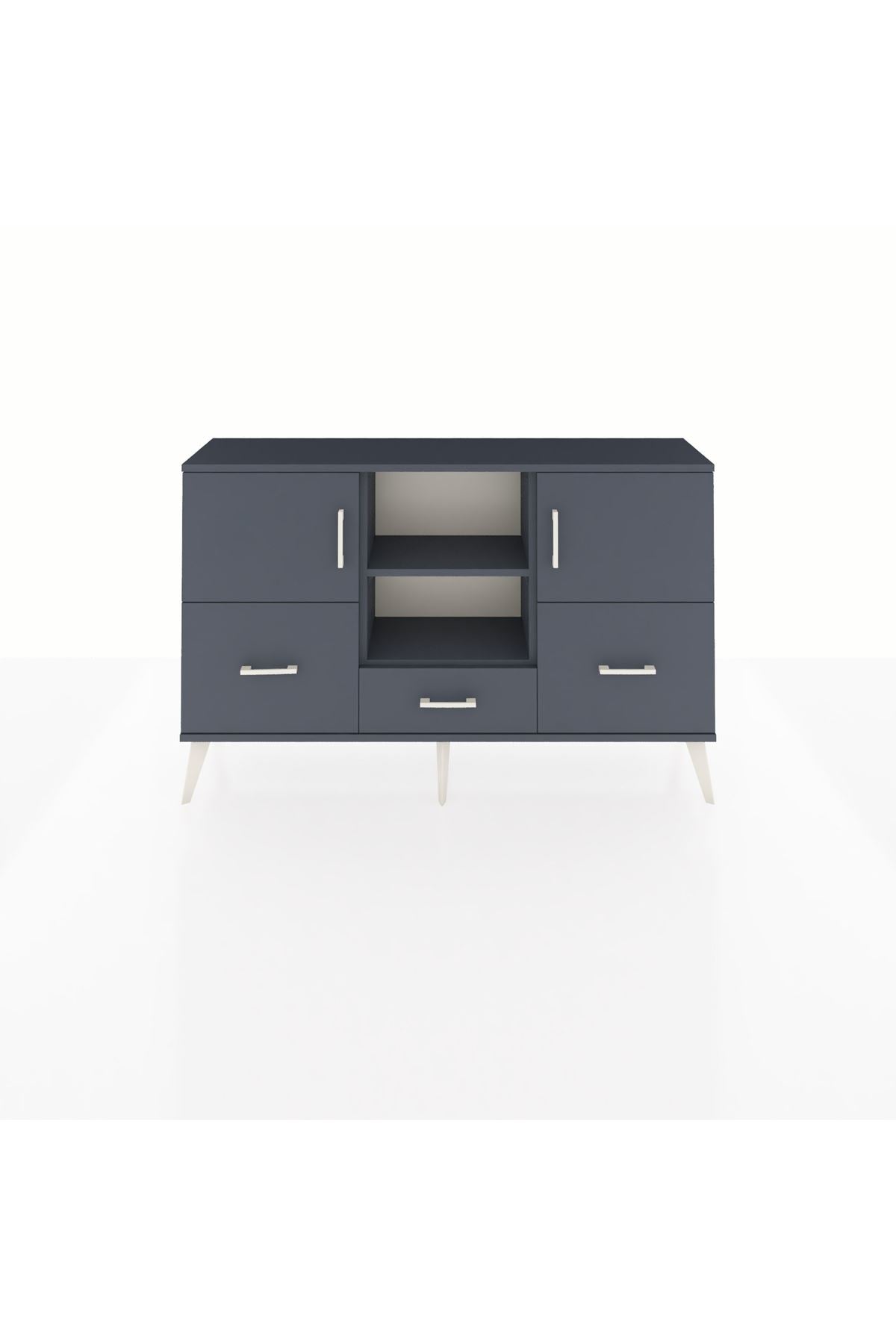 Arges Konsol 4 Raflı 3 Çekmeceli 3 Kapaklı 132x30x83 - S144M011V17A