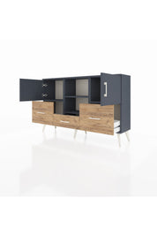 Arges Konsol 4 Raflı 3 Çekmeceli 3 Kapaklı 132x30x83 - S144M011V18A