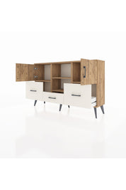 Arges Konsol 4 Raflı 3 Çekmeceli 3 Kapaklı 132x30x83 - S144M011V19A