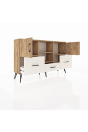 Arges Konsol 4 Raflı 3 Çekmeceli 3 Kapaklı 132x30x83 - S144M011V19A