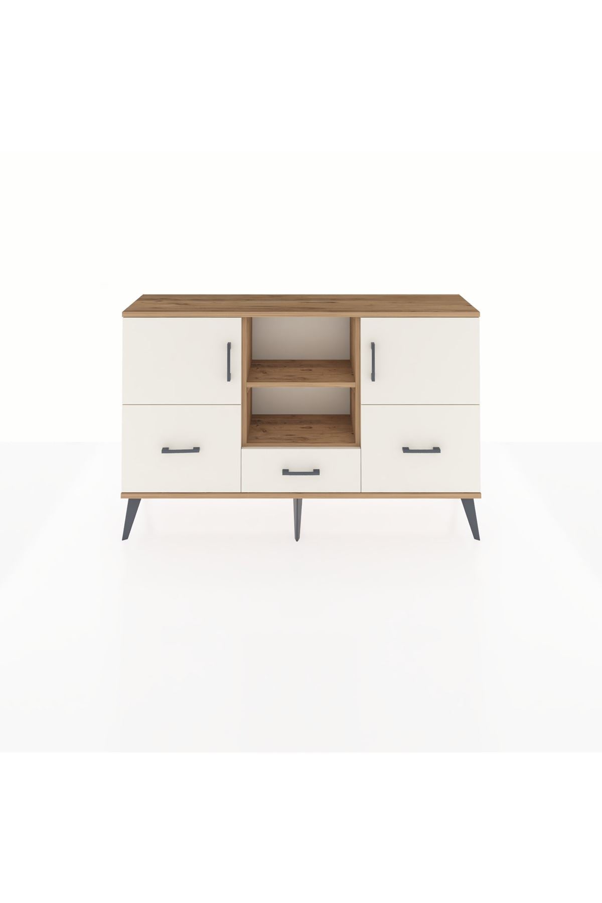 Arges Konsol 4 Raflı 3 Çekmeceli 3 Kapaklı 132x30x83 - S144M011V22A