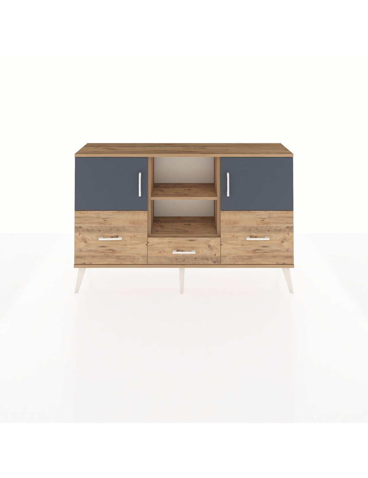 Arges Konsol 4 Raflı 3 Çekmeceli 3 Kapaklı 132x30x83 - S144M011V27A