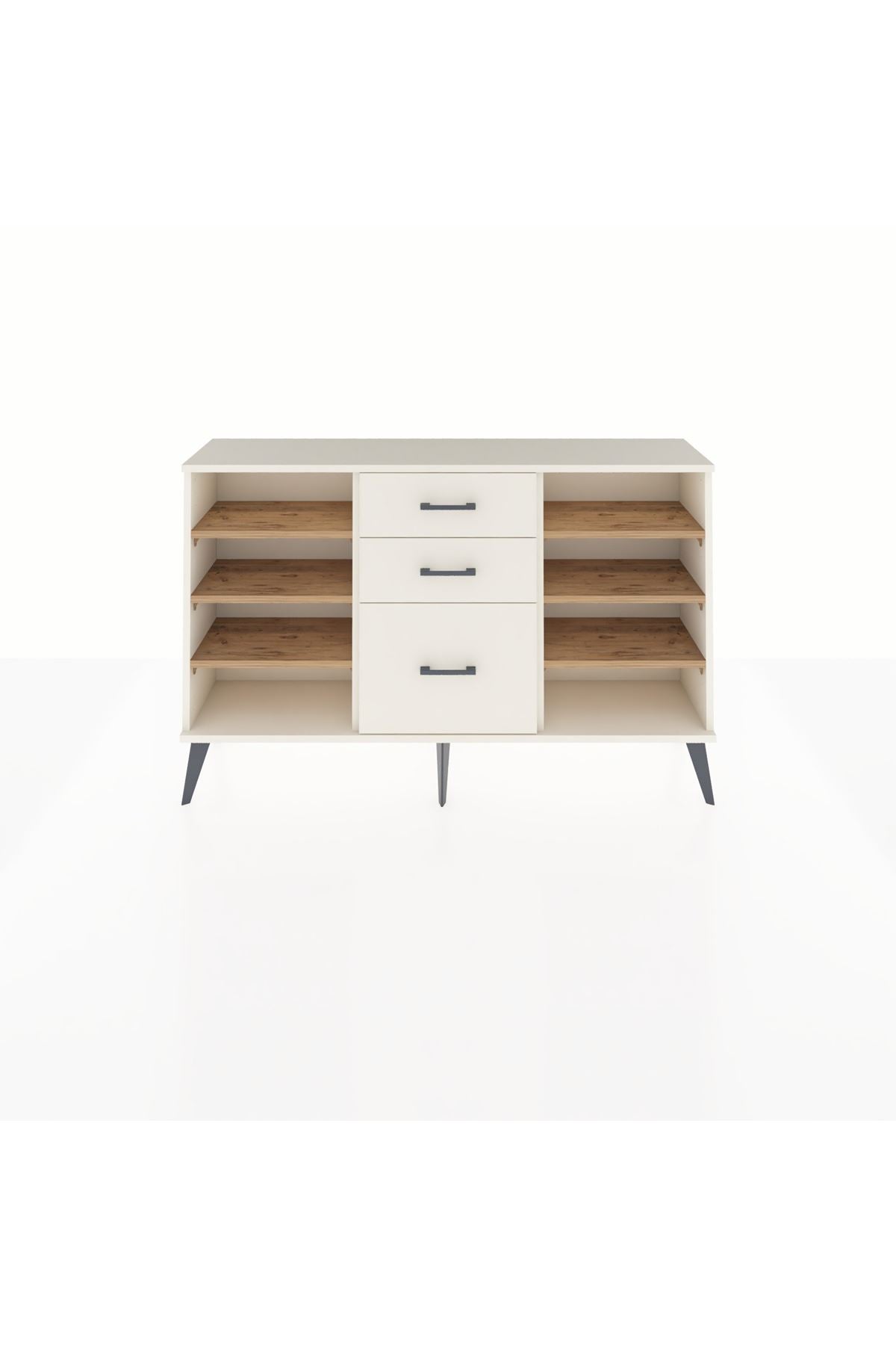 Arges Konsol 6 Raflı 3 Çekmeceli 132x30x83 - S144M012V01A