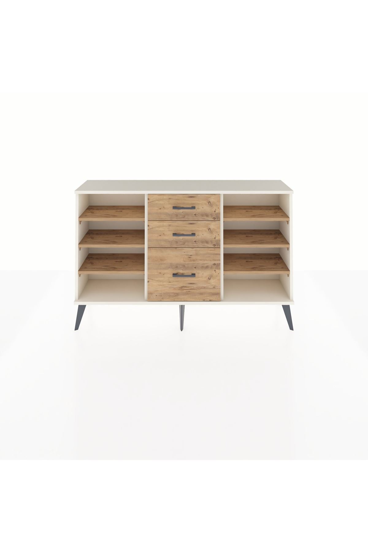 Arges Konsol 6 Raflı 3 Çekmeceli 132x30x83 - S144M012V03A