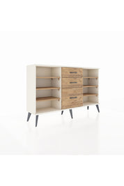 Arges Konsol 6 Raflı 3 Çekmeceli 132x30x83 - S144M012V03A