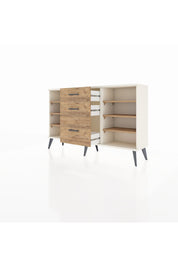 Arges Konsol 6 Raflı 3 Çekmeceli 132x30x83 - S144M012V03A