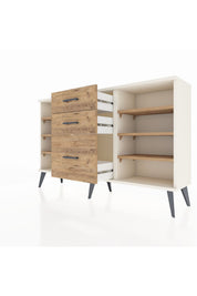 Arges Konsol 6 Raflı 3 Çekmeceli 132x30x83 - S144M012V03A