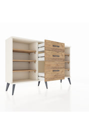 Arges Konsol 6 Raflı 3 Çekmeceli 132x30x83 - S144M012V03A