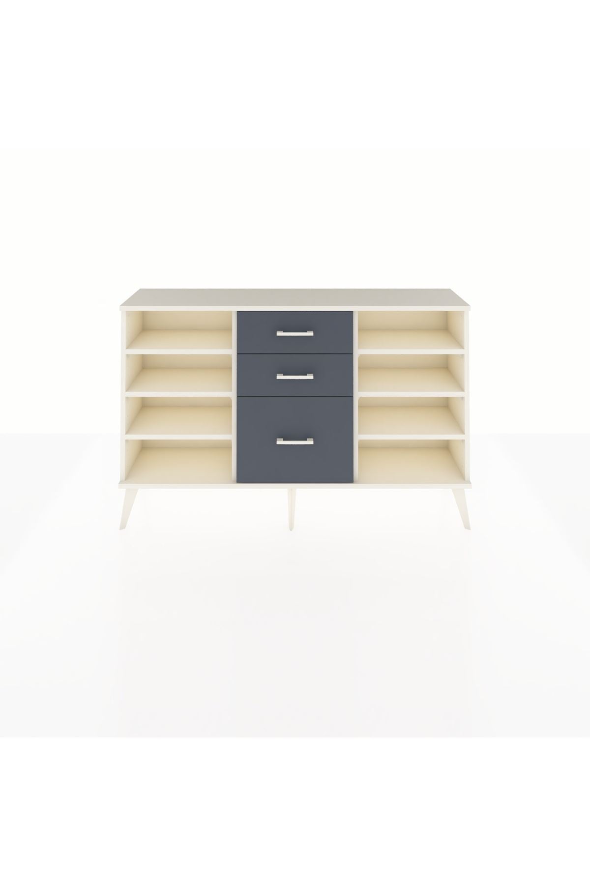 Arges Konsol 6 Raflı 3 Çekmeceli 132x30x83 - S144M012V05A