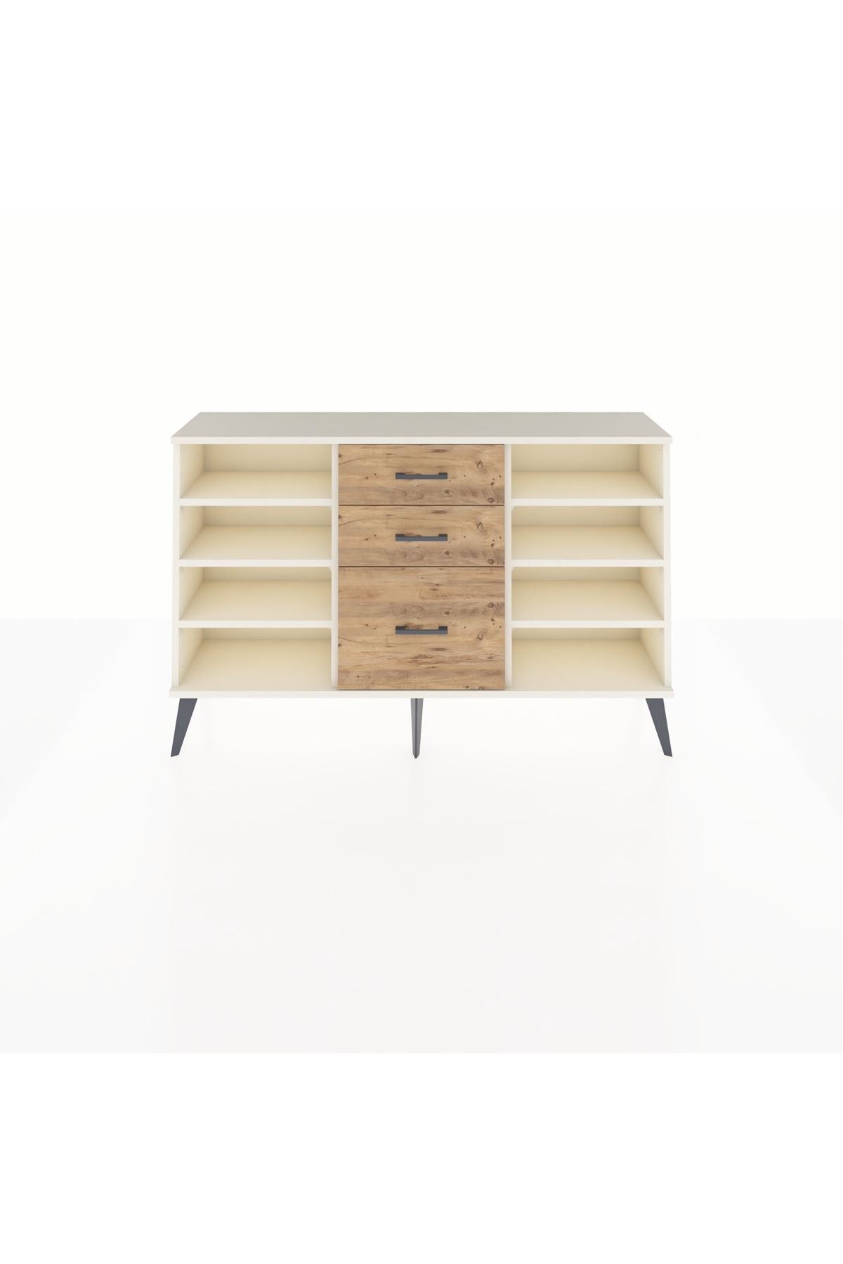Arges Konsol 6 Raflı 3 Çekmeceli 132x30x83 - S144M012V06A