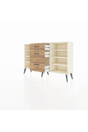 Arges Konsol 6 Raflı 3 Çekmeceli 132x30x83 - S144M012V06A