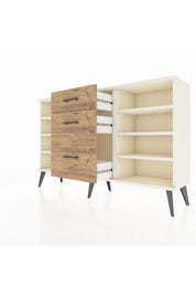 Arges Konsol 6 Raflı 3 Çekmeceli 132x30x83 - S144M012V06A