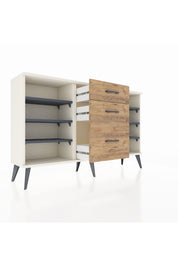 Arges Konsol 6 Raflı 3 Çekmeceli 132x30x83 - S144M012V09A