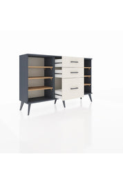 Arges Konsol 6 Raflı 3 Çekmeceli 132x30x83 - S144M012V10A