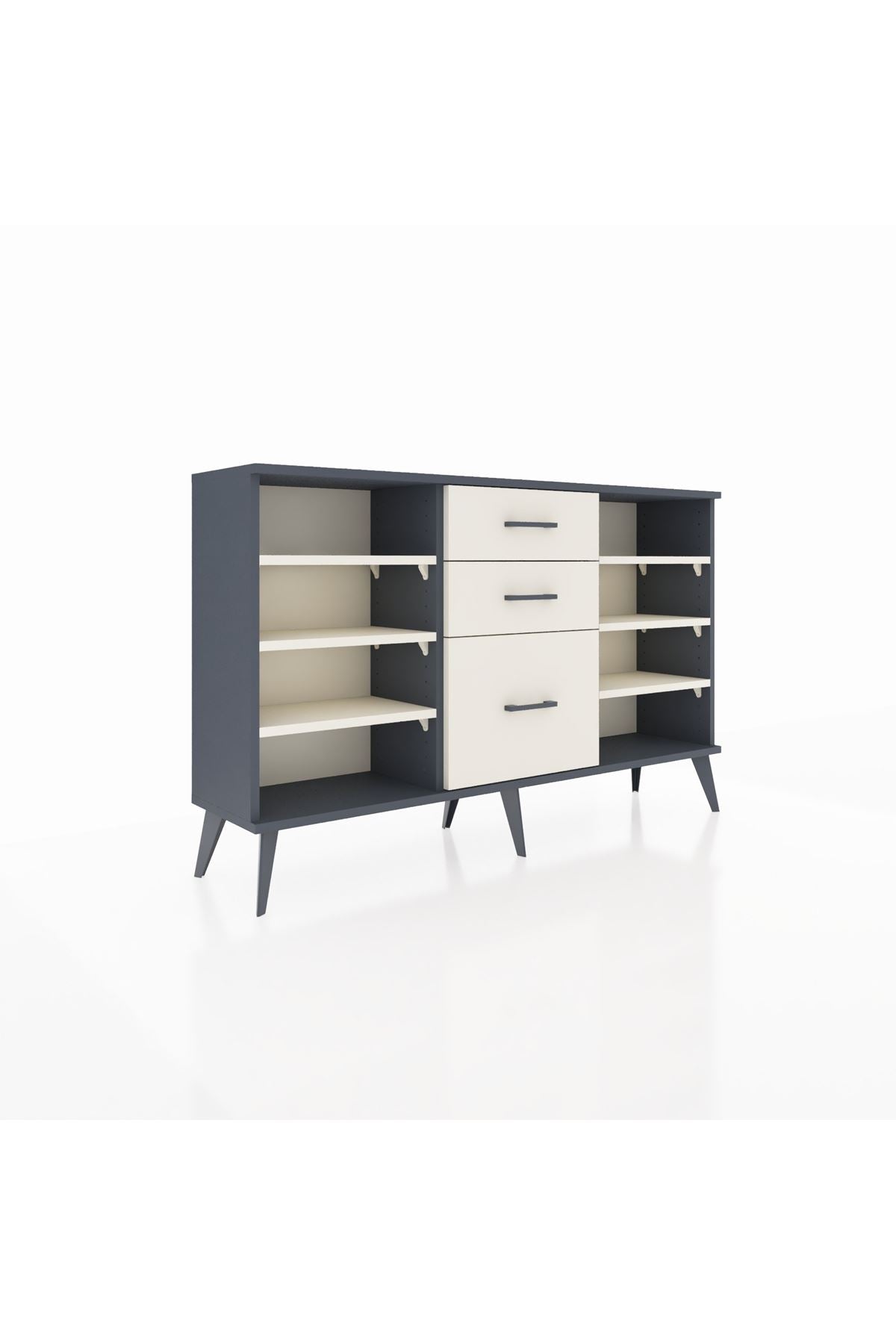 Arges Konsol 6 Raflı 3 Çekmeceli 132x30x83 - S144M012V13A