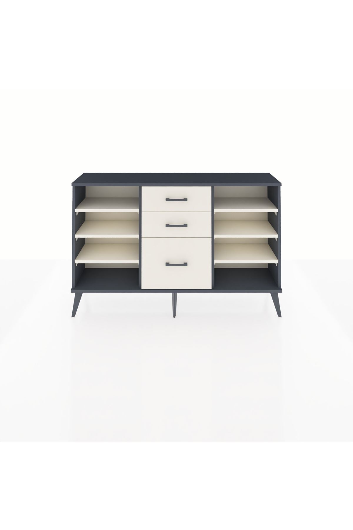 Arges Konsol 6 Raflı 3 Çekmeceli 132x30x83 - S144M012V13A