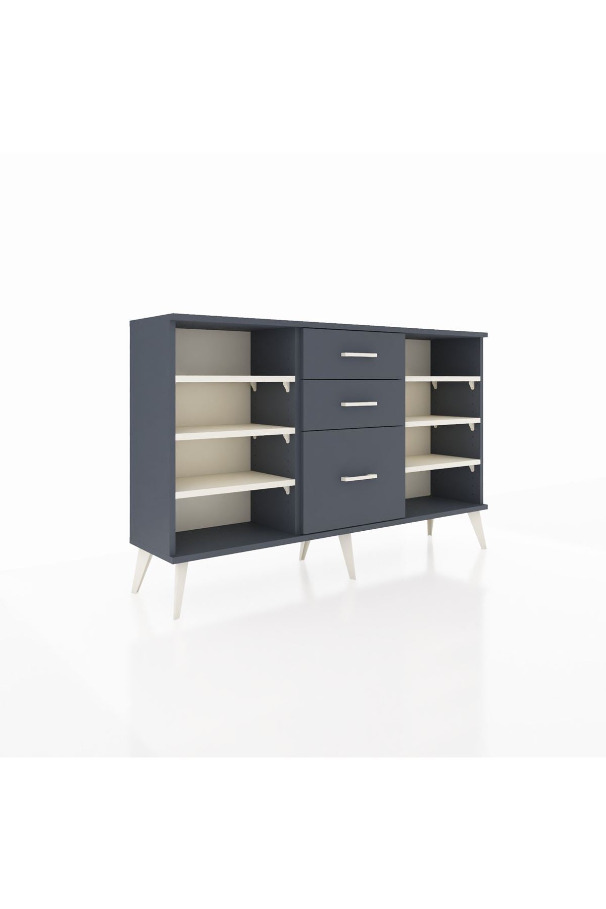 Arges Konsol 6 Raflı 3 Çekmeceli 132x30x83 - S144M012V14A