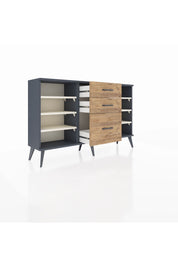 Arges Konsol 6 Raflı 3 Çekmeceli 132x30x83 - S144M012V15A