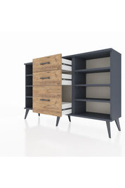 Arges Konsol 6 Raflı 3 Çekmeceli 132x30x83 - S144M012V18A