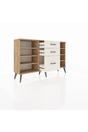 Arges Konsol 6 Raflı 3 Çekmeceli 132x30x83 - S144M012V19A