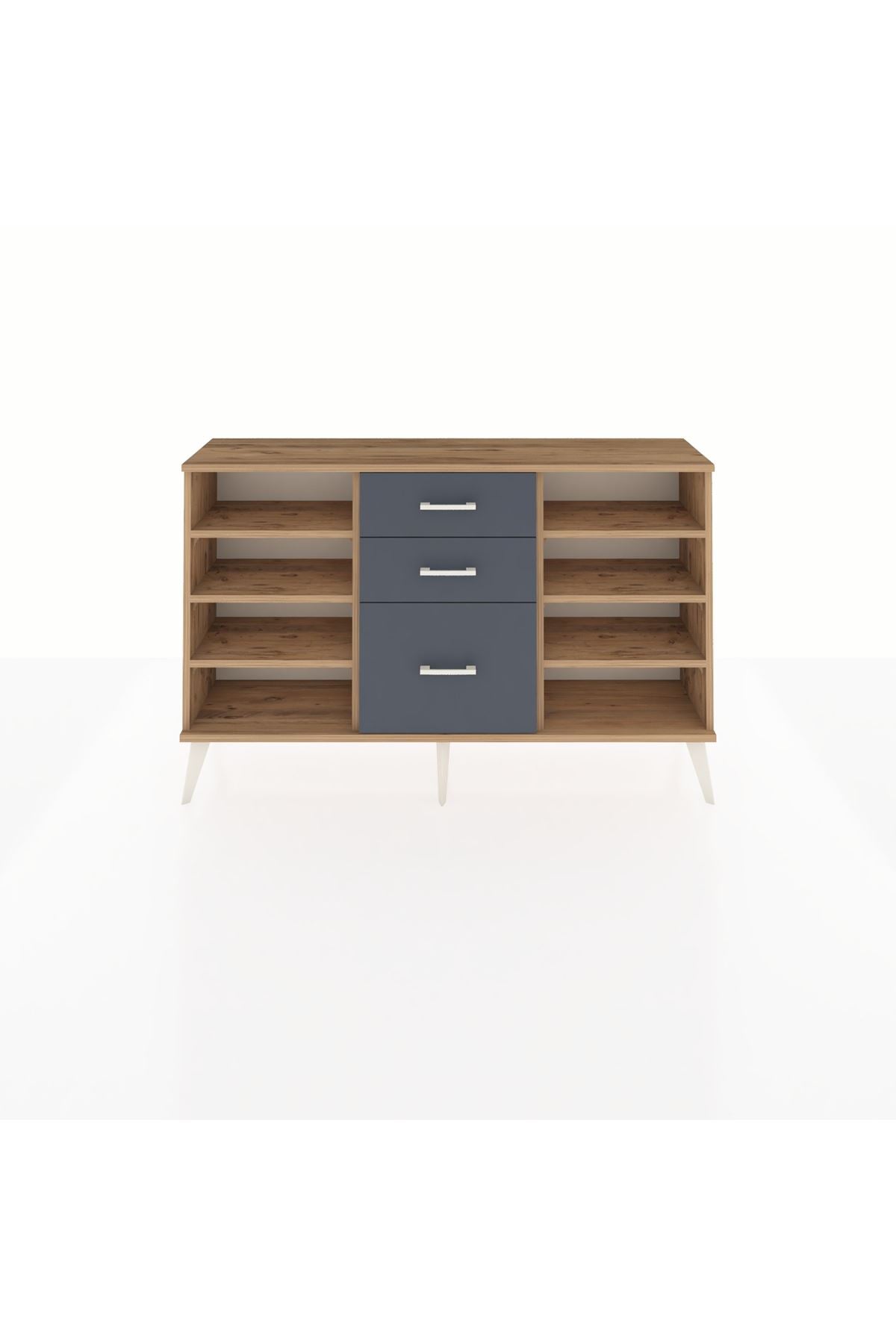Arges Konsol 6 Raflı 3 Çekmeceli 132x30x83 - S144M012V20A