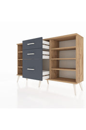 Arges Konsol 6 Raflı 3 Çekmeceli 132x30x83 - S144M012V20A