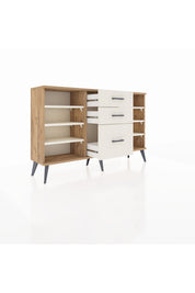 Arges Konsol 6 Raflı 3 Çekmeceli 132x30x83 - S144M012V22A