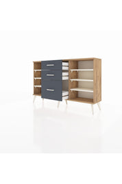 Arges Konsol 6 Raflı 3 Çekmeceli 132x30x83 - S144M012V23A