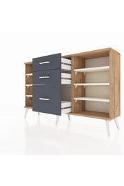Arges Konsol 6 Raflı 3 Çekmeceli 132x30x83 - S144M012V23A