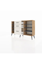 Arges Konsol 6 Raflı 3 Çekmeceli 132x30x83 - S144M012V25A