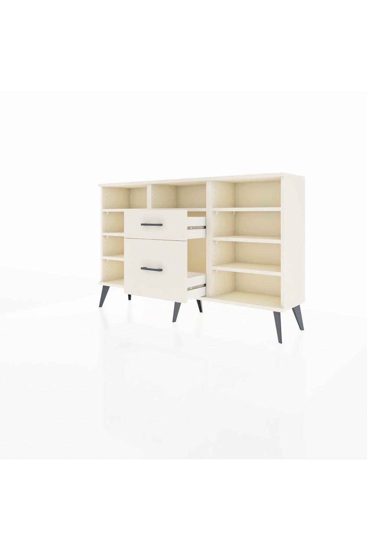 Arges Konsol 7 Raflı 2 Çekmeceli 132x30x83 - S144M013V04A