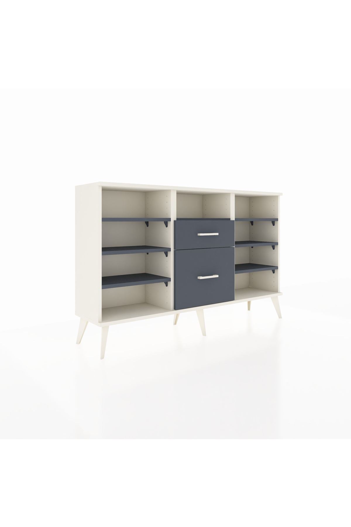 Arges Konsol 7 Raflı 2 Çekmeceli 132x30x83 - S144M013V08A