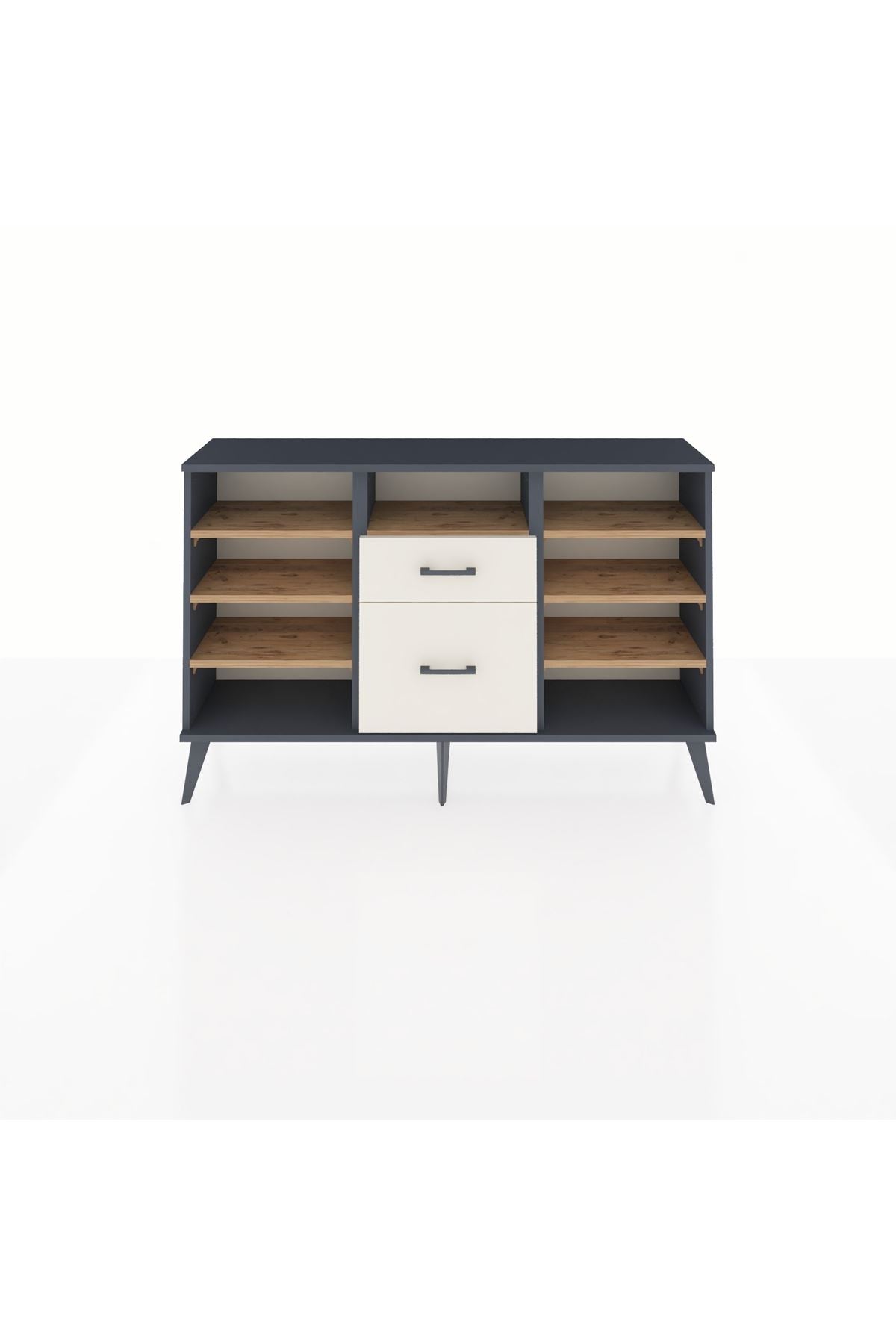 Arges Konsol 7 Raflı 2 Çekmeceli 132x30x83 - S144M013V10A