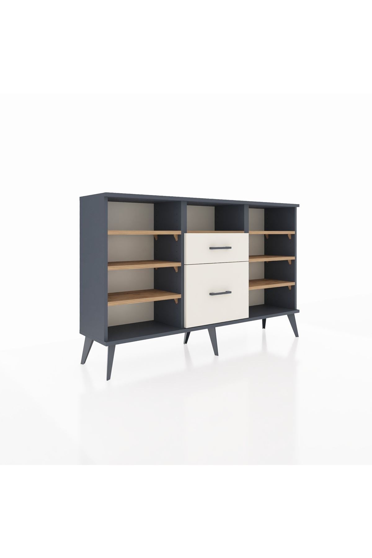 Arges Konsol 7 Raflı 2 Çekmeceli 132x30x83 - S144M013V10A