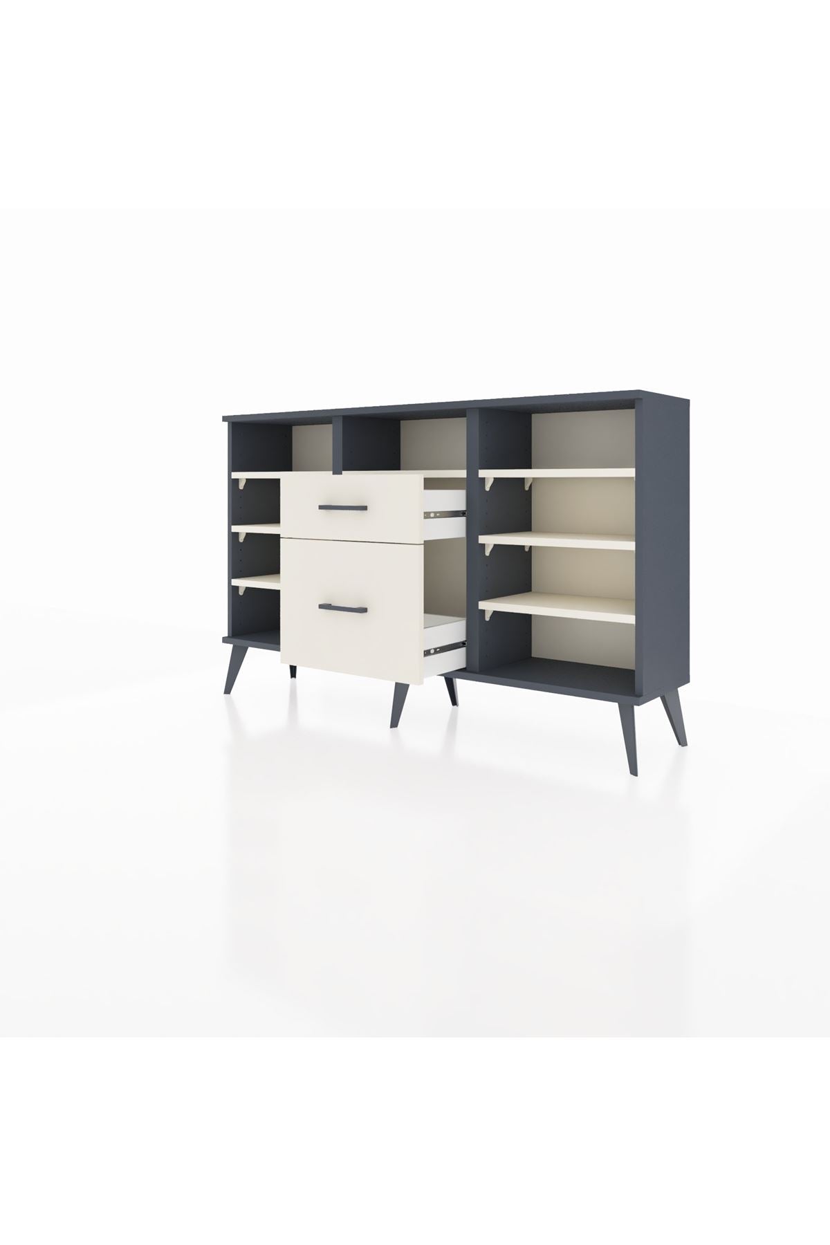 Arges Konsol 7 Raflı 2 Çekmeceli 132x30x83 - S144M013V13A